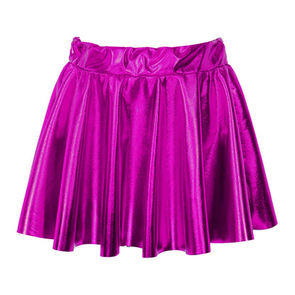 Girls Metallic Pleated Skirt (Age 2-16 YRS)