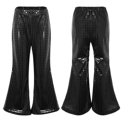 Kids Sequin Flared Trousers (Age 24M-16YRS)