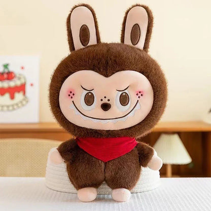 Plush Labubu Stuffed Toy & Labubu Exciting Macaron Pendant - 35cm