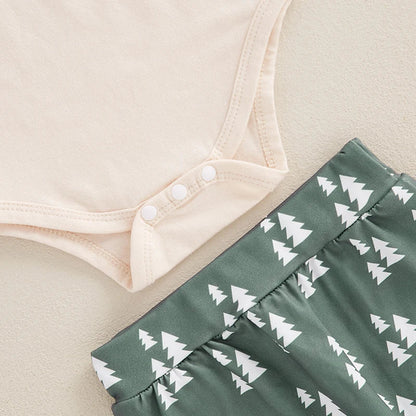 Baby 1st Christmas Bodysuit Trousers & Hat (Age Newborn-18M)