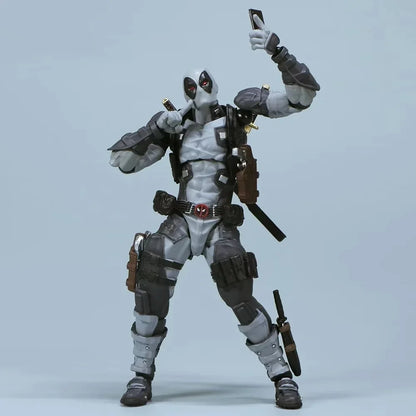 Deadpool 2.0 Grey Action Figure Movable Joints Toy