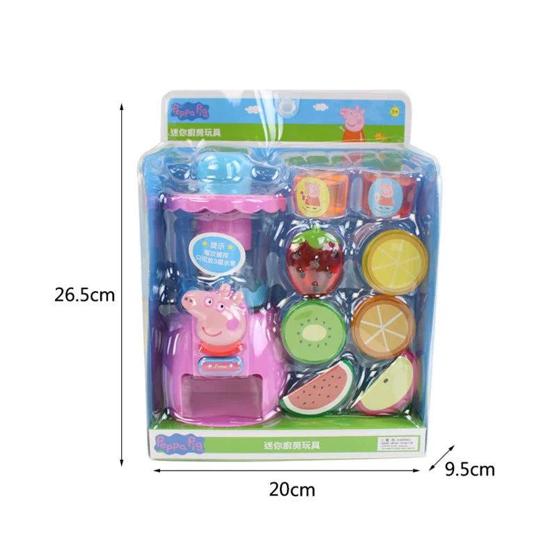 Peppa Pig Simulated Juicer Kids Playing House Emulation Blender Toy Simulation Fruits Toddler Early Tducation Children's Gifts