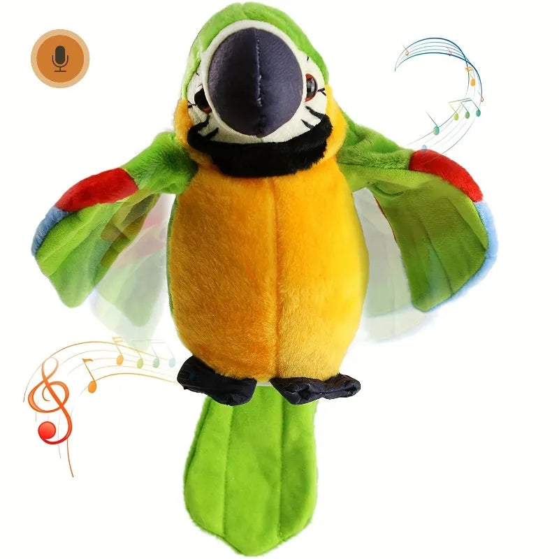 Talking Parrot Toy Mimicry Pet Speaking Plush Toy