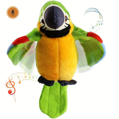 Talking Parrot Toy Mimicry Pet Speaking Plush Toy