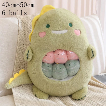 Plush Panda Koala Capybara Pudding Bag Stuffed Toy 35-50cm