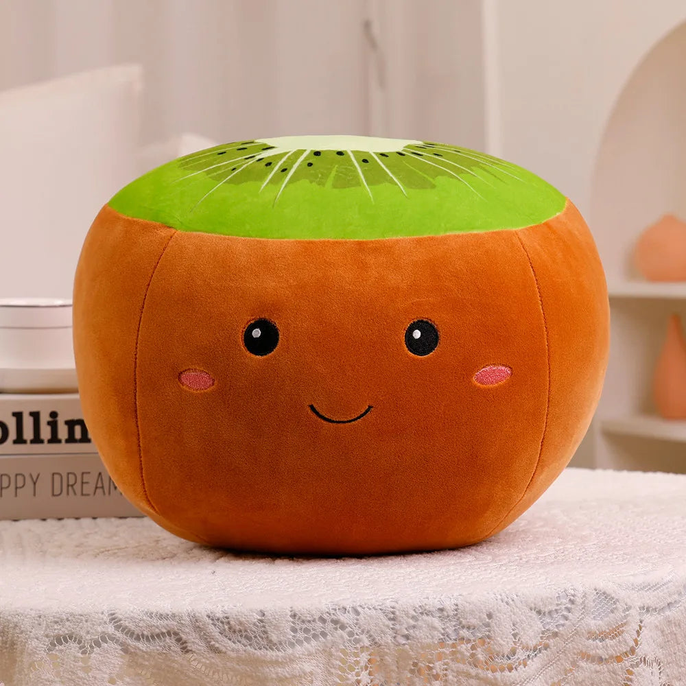 Plush Fruit Orange Apple Kiwi Watermelon Stuffed Toy 35-50cm