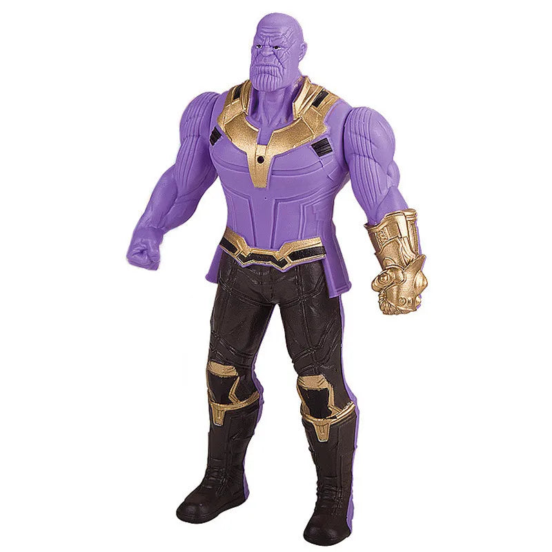 Avengers Superhero Action Figure – Spider‑Man / Iron Man / Hulk / Captain America | Movable Joints • Luminous Hand • Collectible Toy D