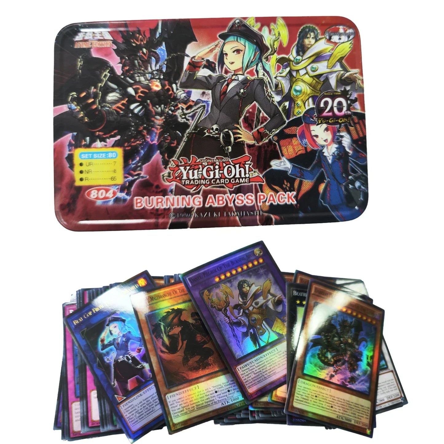 Yu-Gi-Oh! Exodia Pack – English Holographic Duel Card Set with Golden White Dragon & Tin Box | Collector’s Edition style2-80sheets