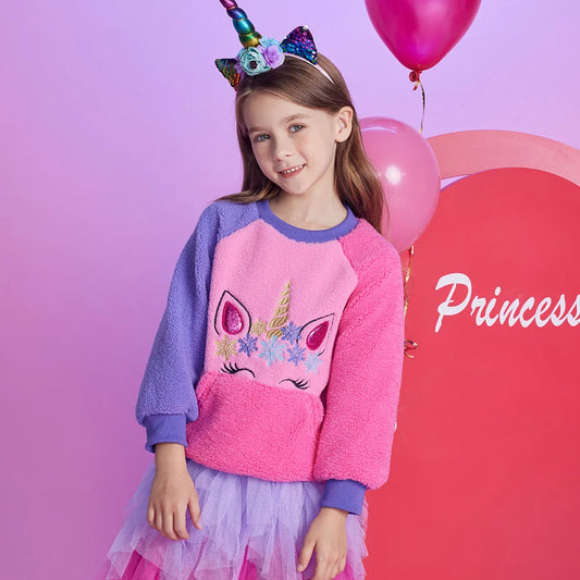Girls Fleece Jumper (Age 3-12YRS)