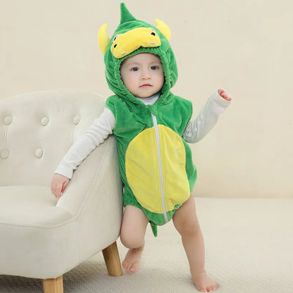 MICHLEY Spring Giraffe Baby Romper Bodysuit Sleeveless Newborn Clothes Infant Toddler Clothing Romper Halloween For Girl Boy