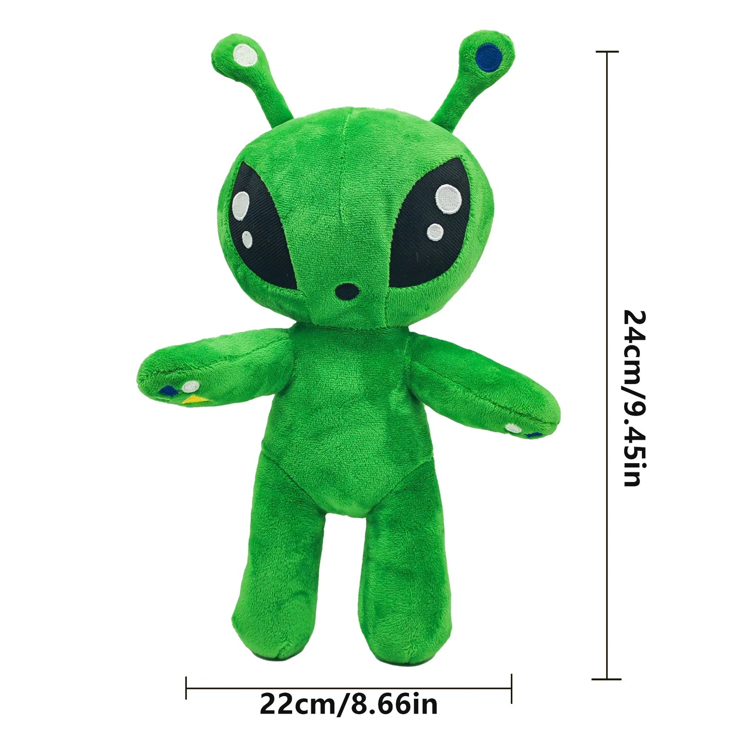 Plush Green Alien Stuffed Toy - 24cm