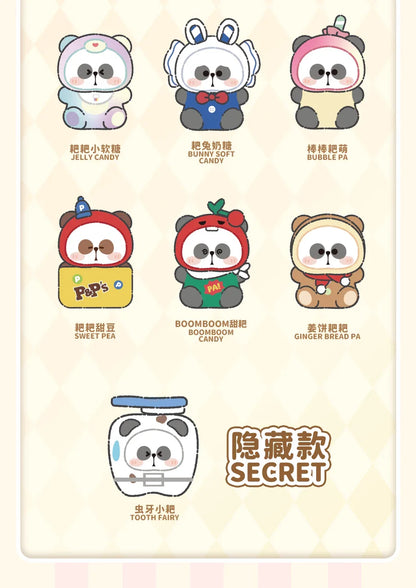 Genuine Mr.Pa Candy Series Blind Box Little Panda Candy Vinyl Face Doll Bag Pendant Mystery Box Kawaii Collect Toy Girl'S Gift
