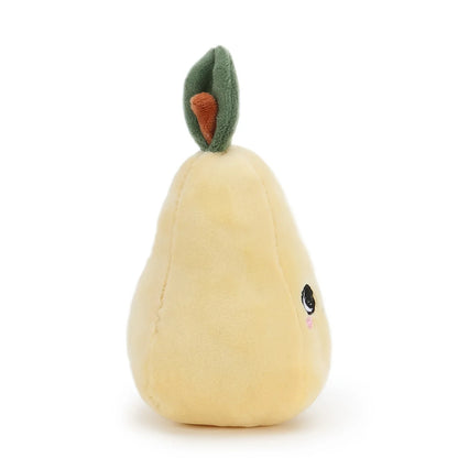 10CM Yellow Pear Plush Fruit And Vegetable Garden Series Yellow Pearl Stuffed Comfort Toys
