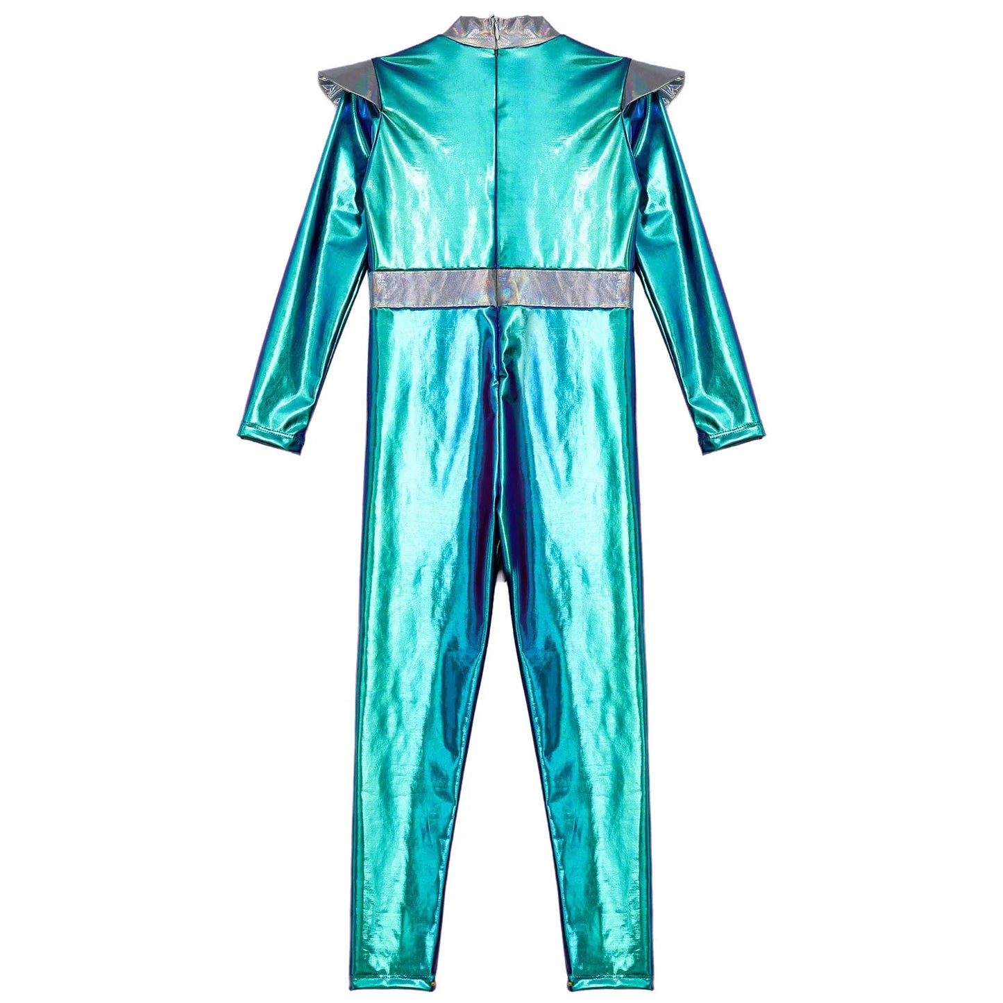 Girls Alien Robot Costume Jumpsuit (Age 6-16 YRS)