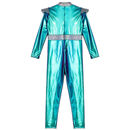 Girls Alien Robot Costume Jumpsuit (Age 6-16 YRS)