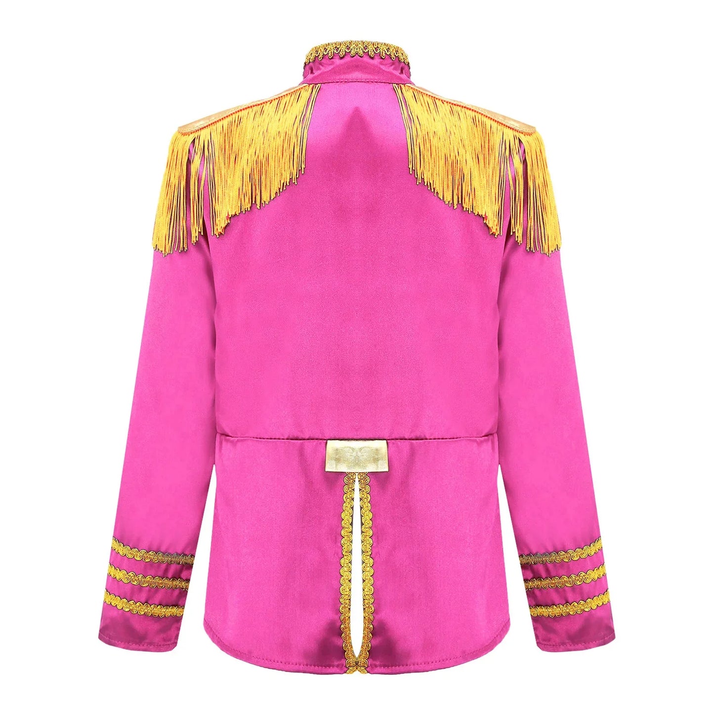 Girls 60s Retro Band Musician Costume Tassel Jacket (Age 6-16 YRS)