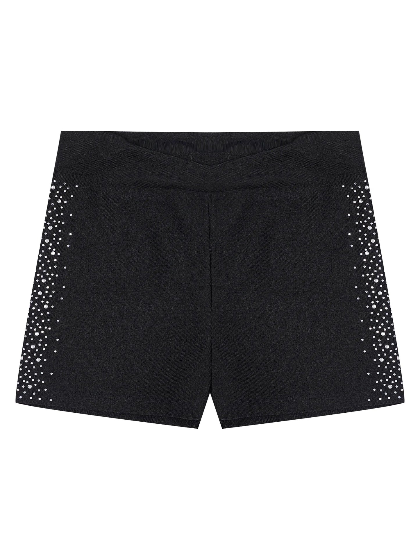 Girls Rhinestones Dance Shorts (Age 4-16 YRS)