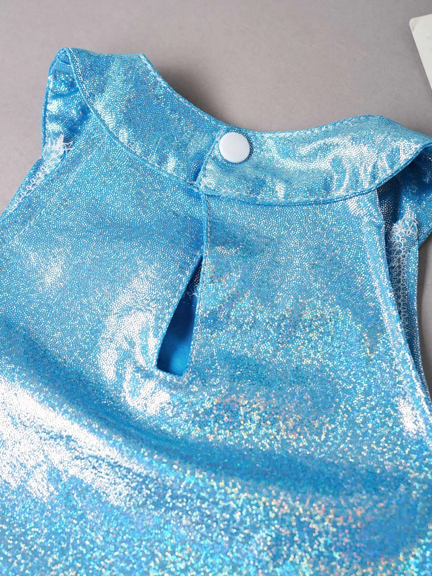 Girls Metallic Shiny Sleeveless Crop Top (Age 24M-16 YRS)