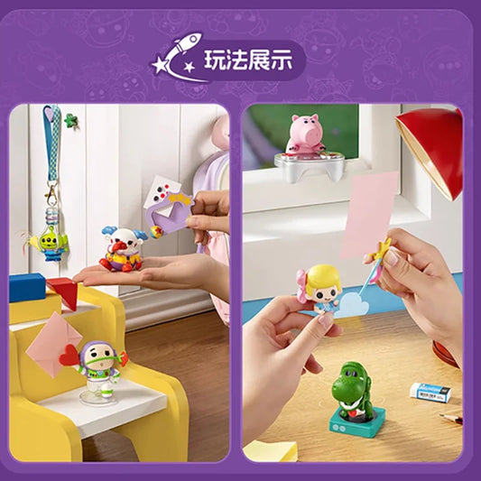 Original Miniso Disney Pixar Toy Story Lifeof Toys Series Mini Edition Doll Lovely Figure Blind Box Pendant Model Kids Toy Gift