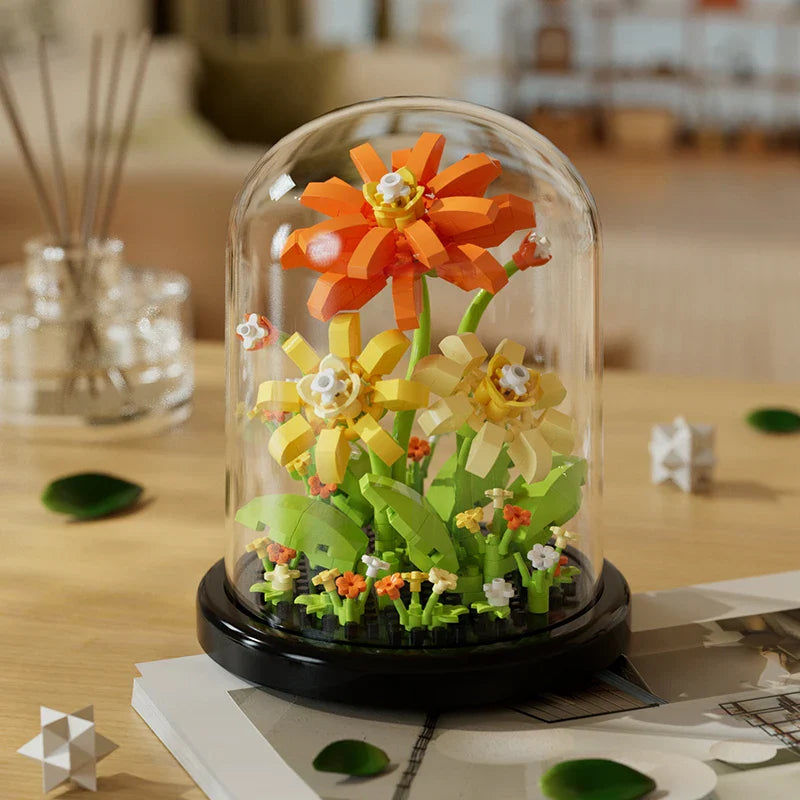 Creative Building Block Flower Display 285pcs