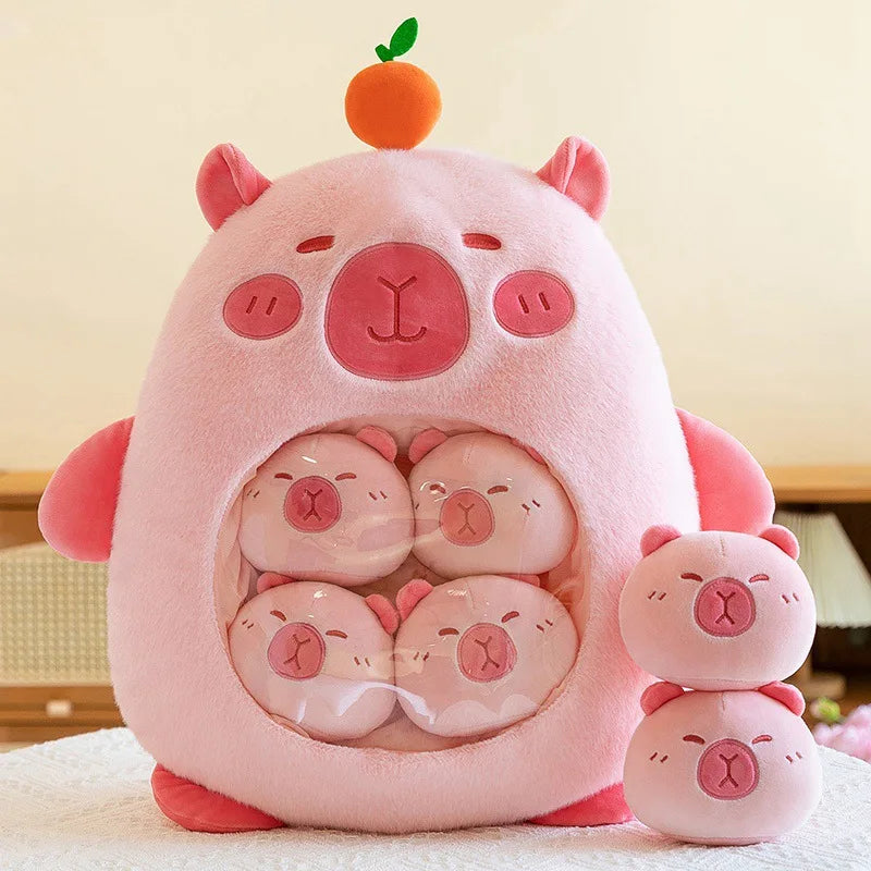 Plush Panda Koala Capybara Pudding Bag Stuffed Toy 35-50cm