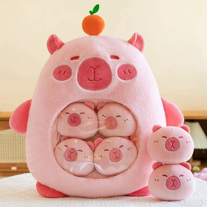 Plush Panda Koala Capybara Pudding Bag Stuffed Toy 35-50cm