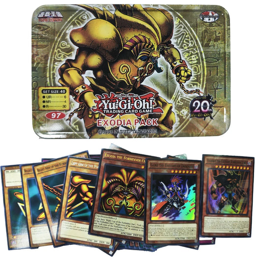 Yu-Gi-Oh! Exodia Pack – English Holographic Duel Card Set with Golden White Dragon & Tin Box | Collector’s Edition style18-40sheets