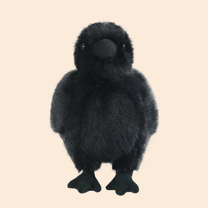 Plush Black Crow Stuffed Toy - 15/25cm