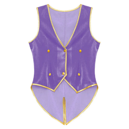 Boys Medieval Renaissance Tailcoat Vest Costume (Age 6-16YRS)