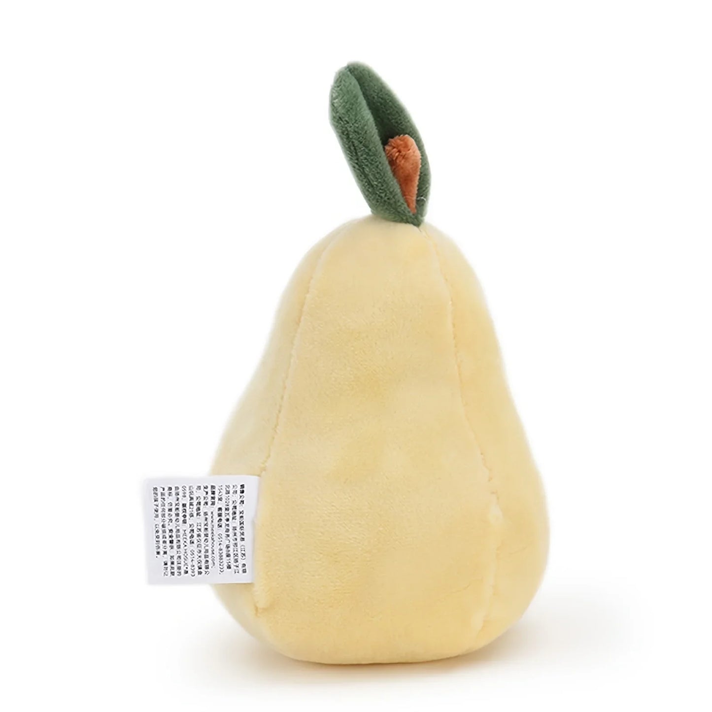 10CM Yellow Pear Plush Fruit And Vegetable Garden Series Yellow Pearl Stuffed Comfort Toys