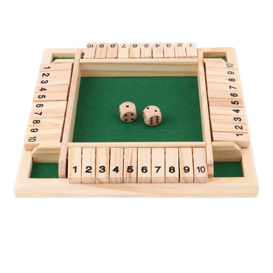 Shut The Box Deluxe Dice Board Box Game