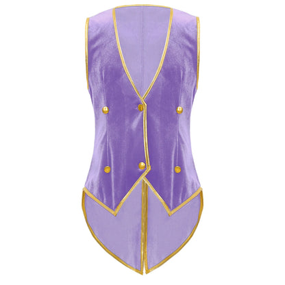 Boys Medieval Renaissance Tailcoat Vest Costume (Age 6-16YRS)