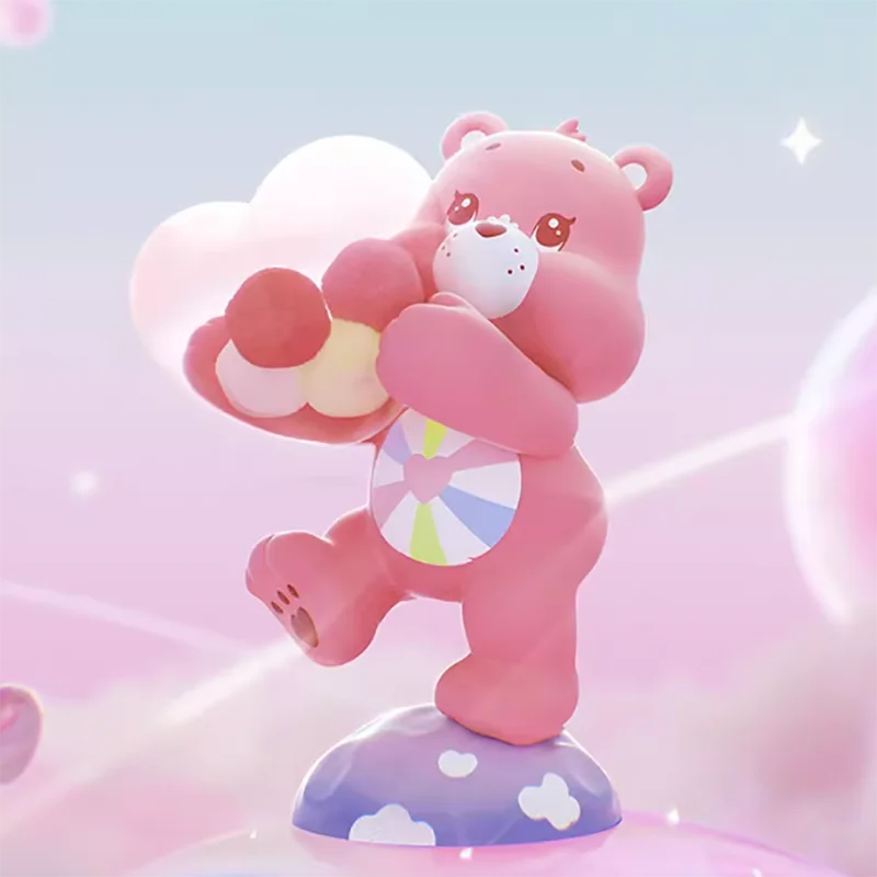 MINISO Care Bears Healing Planet Series Blind Box Mystery Box Caixa Sorpresa Girls Anime Figures Cute Model Birthday Gift Hopeful Heart Bear