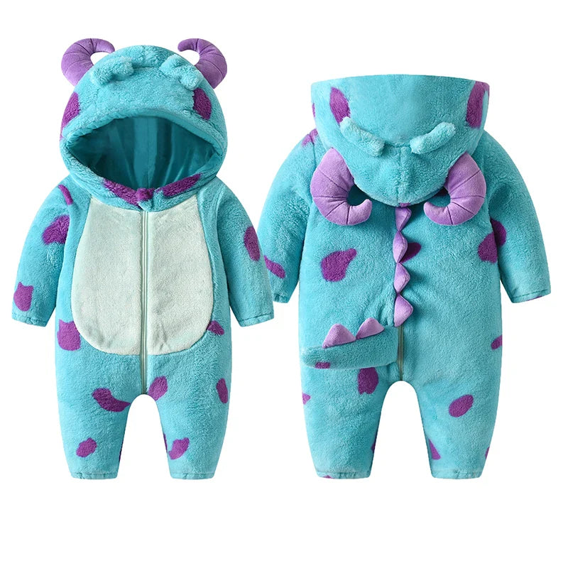Cute Animal Costume for Toddler Baby Girl Boy Halloween Costume Long Sleeve Fuzzy Warm Fall Winter Clothes Halloween Gifts