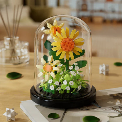 Creative Building Block Flower Display 310pcs