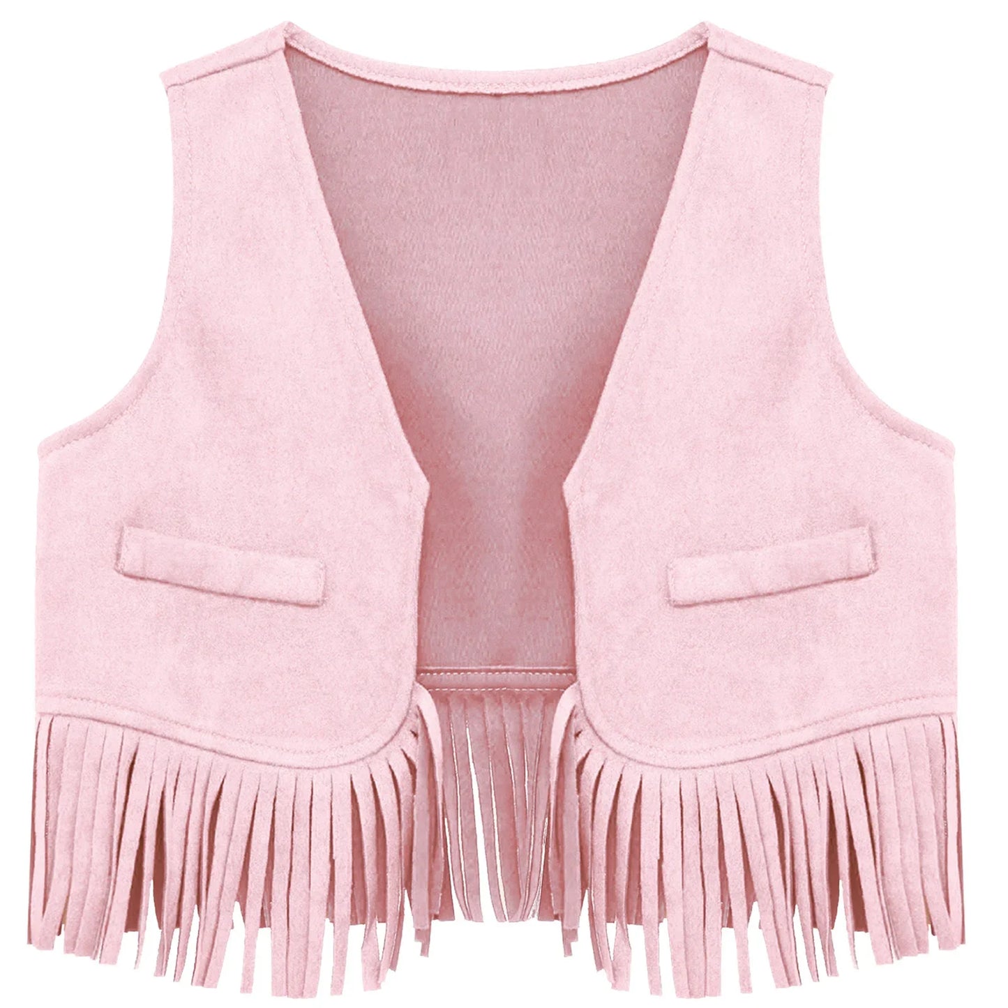 Baby Boys/Girls Western Cowboy Suede Tassels Vest (Age Newborn-24M)