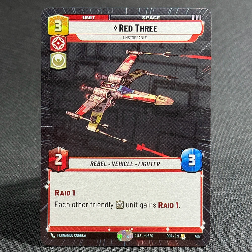 Star Wars Unlimited Proxy Card Set – Red Command Series | Boba Fett, Bodhi Rook, DJ Tech, Aggression & Barrage | Casual Play & Display Red Three(407)