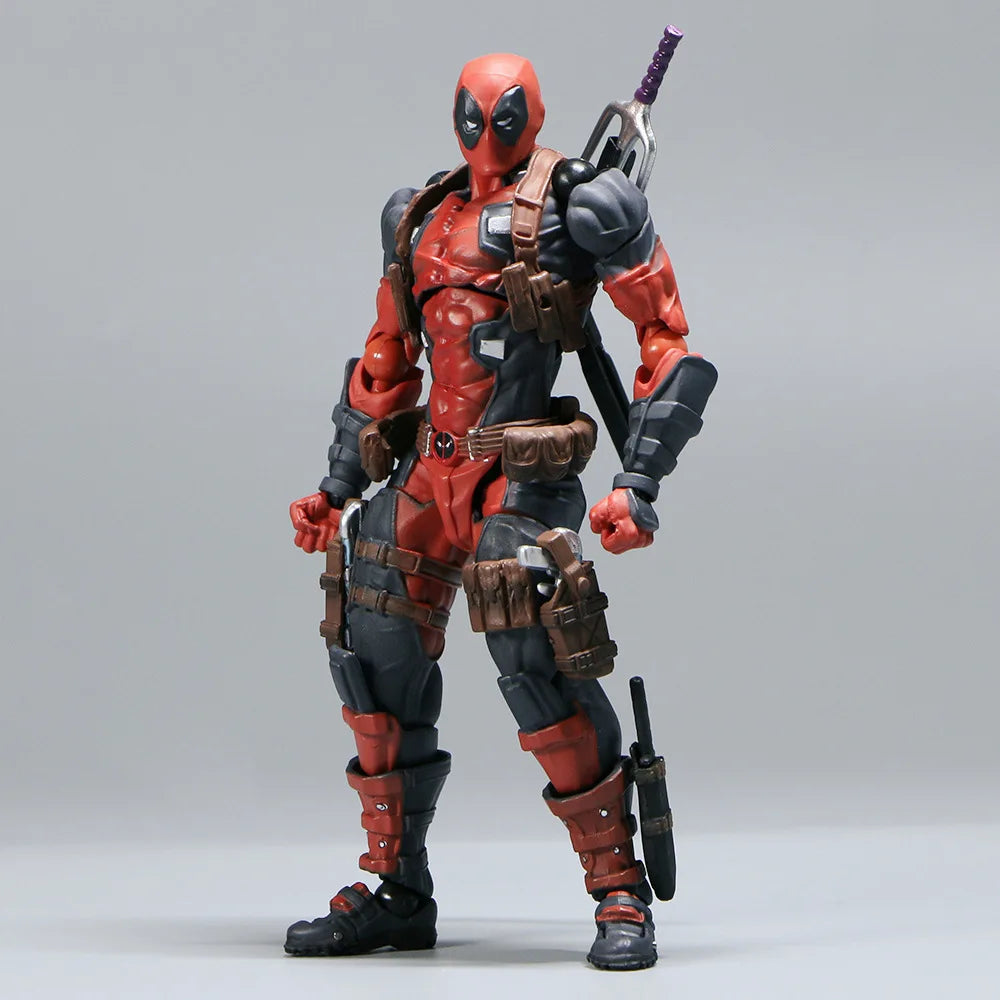 Deadpool 2.0 Grey Action Figure Movable Joints Toy