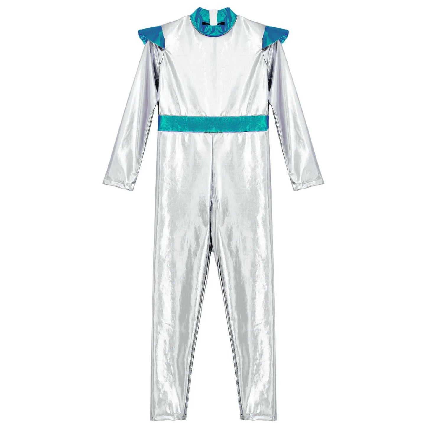 Girls Alien Robot Costume Jumpsuit (Age 6-16 YRS)