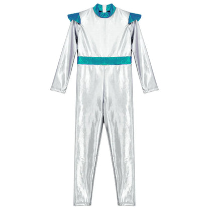Girls Alien Robot Costume Jumpsuit (Age 6-16 YRS)