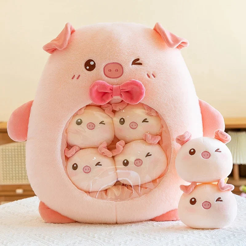 Plush Panda Koala Capybara Pudding Bag Stuffed Toy 35-50cm