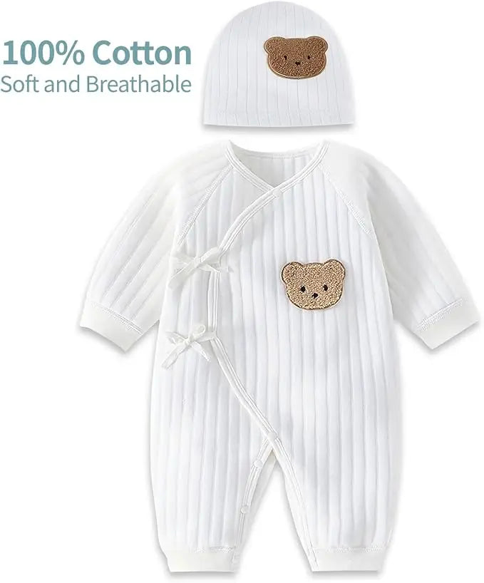 Baby Boys/Girls Onesie Romper (Age Newborn-6M) 2Pcs A