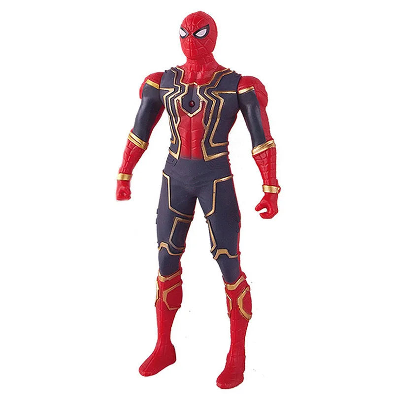 Avengers Superhero Action Figure – Spider‑Man / Iron Man / Hulk / Captain America | Movable Joints • Luminous Hand • Collectible Toy
