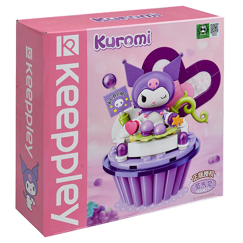 Sanrio Cake Cup DIY Building Block Figures – Hello Kitty, Kuromi, My Melody & More Multicolor With Box K20817