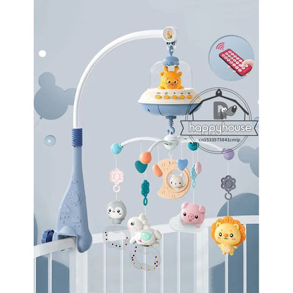 Musical Baby Crib Mobile with Lights Music Projection for Infants Remote Control Toy