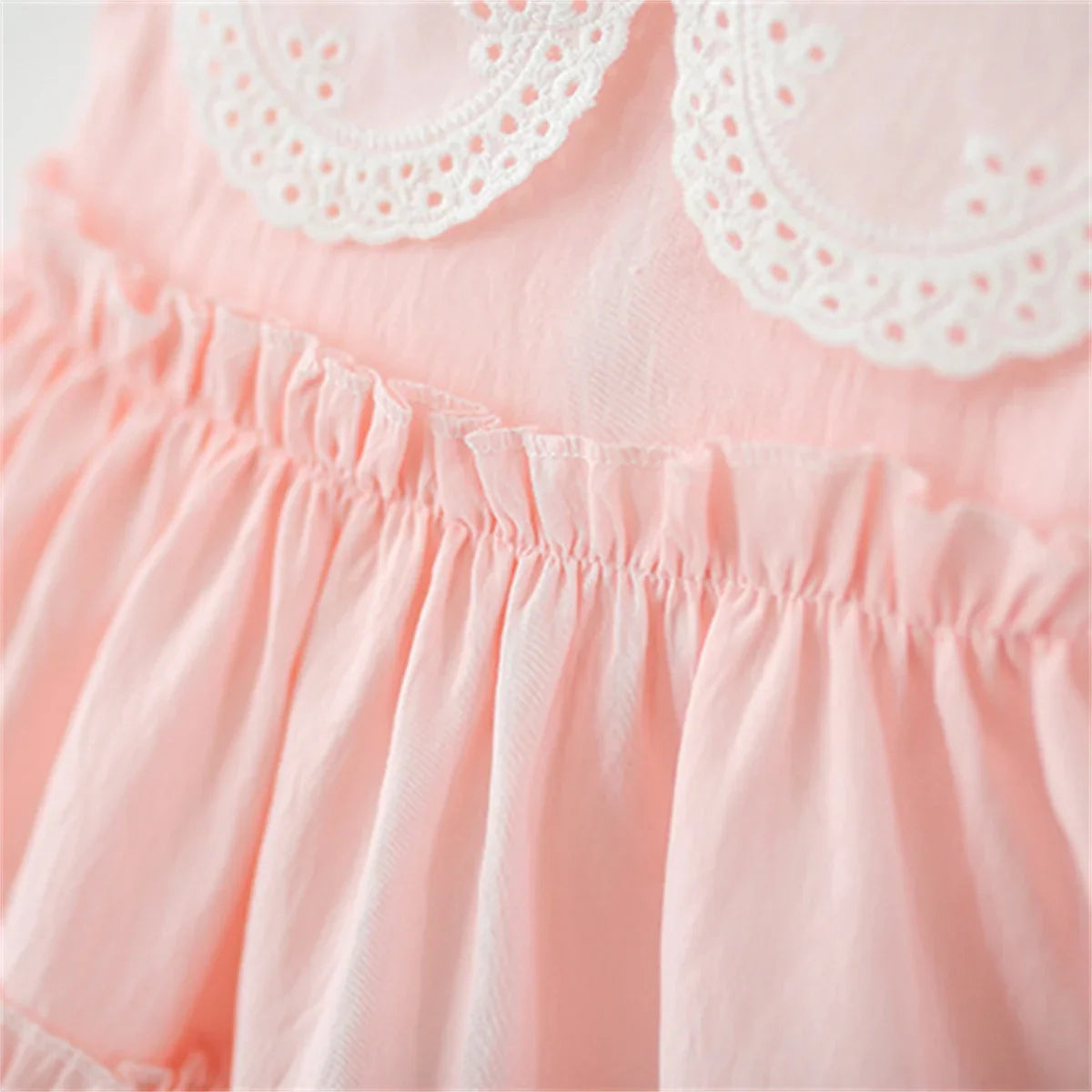 Baby/Toddler Girls Sleeveless Ruffle Collar Dress (Age 9M-4YRS)
