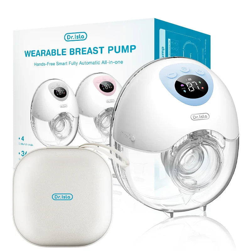 Dr. Isla Wearable Breast Pump Hands Free Electrical Blue