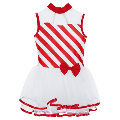 Girls Ballerina Fairy Prom Leotard Dress (Age 4-14 YRS)