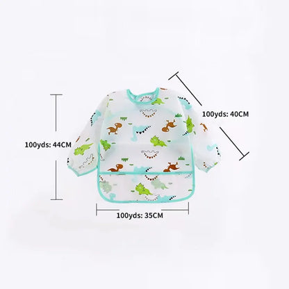 Baby Waterproof Long Sleeve Apron