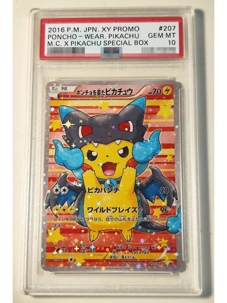 DIY Pokemon PTCG Cosplay P10 Rating Card Pinka 9PCS/Set Anime Peripheral Game Collection Card Holiday Gift